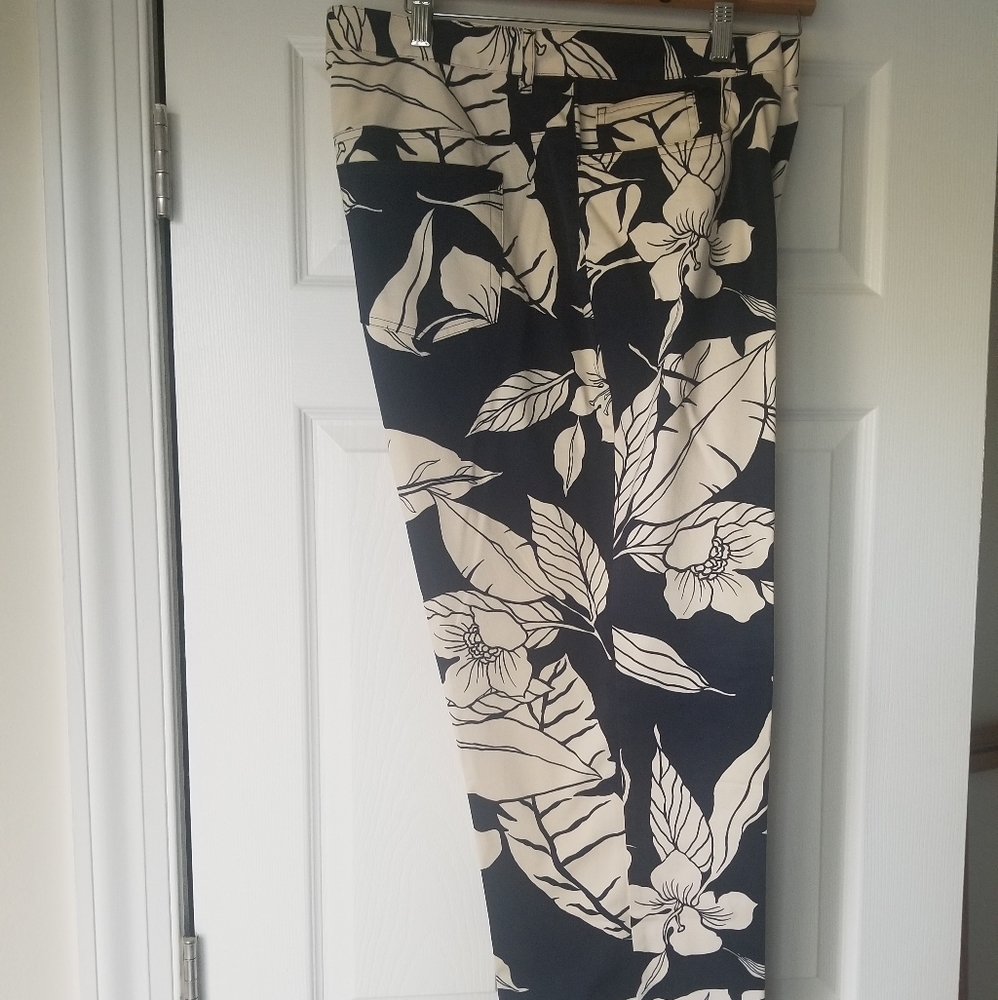Ralph Lauren Pants 16W Plus Tropical Print Floral
